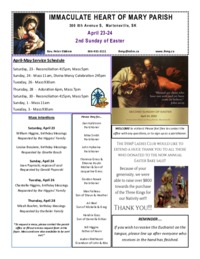 2nd Sunday of Easter