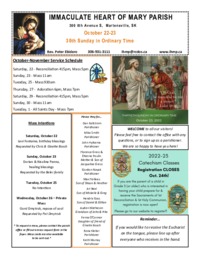 30th Sunday in Ordinary Time