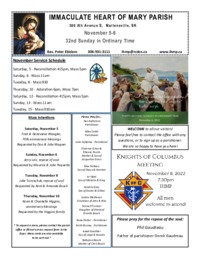 32nd Sunday in Ordinary Time