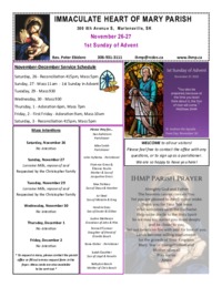 1st Sunday of Advent