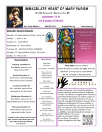 3rd Sunday of Advent